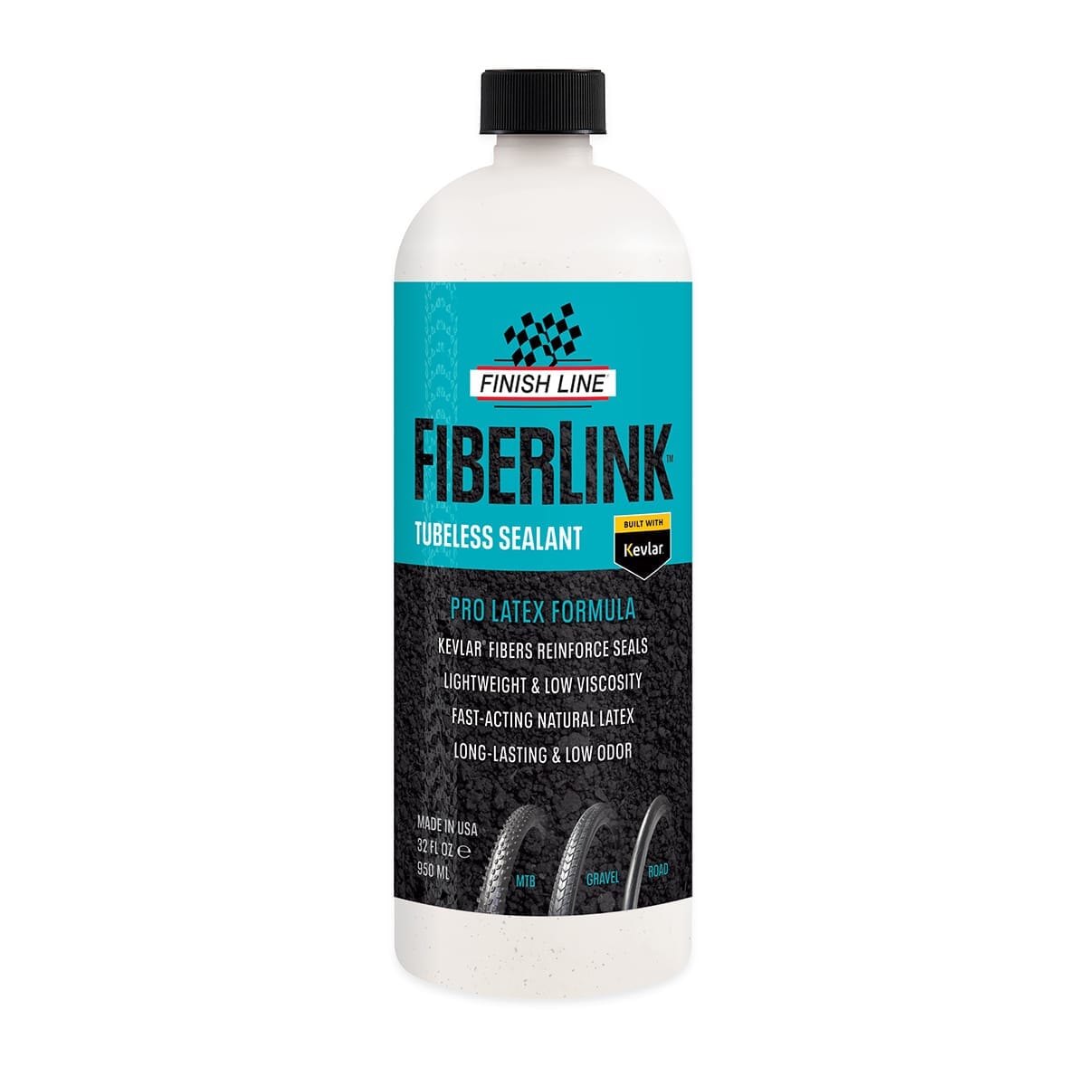Tubeless-Dichtmilch FINISH LINE FIBERLINK PRO LATEX (950 ml)