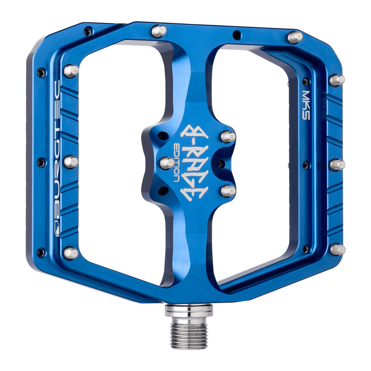 Plattformpedale BURGTEC PENTHOUSE FLAT MK5 B-RAGE EDITION Blau