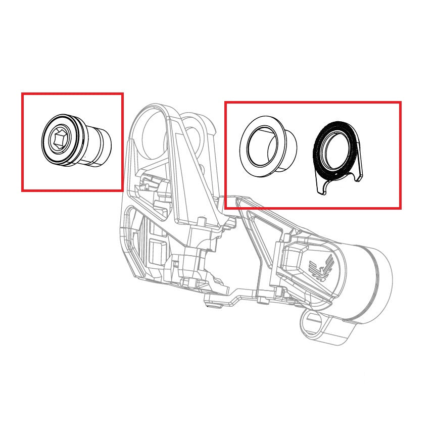 Schaltwerk-Befestigungsschrauben-Kit SRAM X0 T-TYPE EAGLE AXS