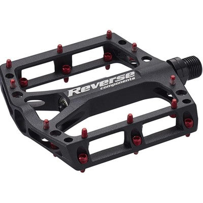 Plattformpedale REVERSE COMPONENTS BLACK ONE Schwarz/Rot
