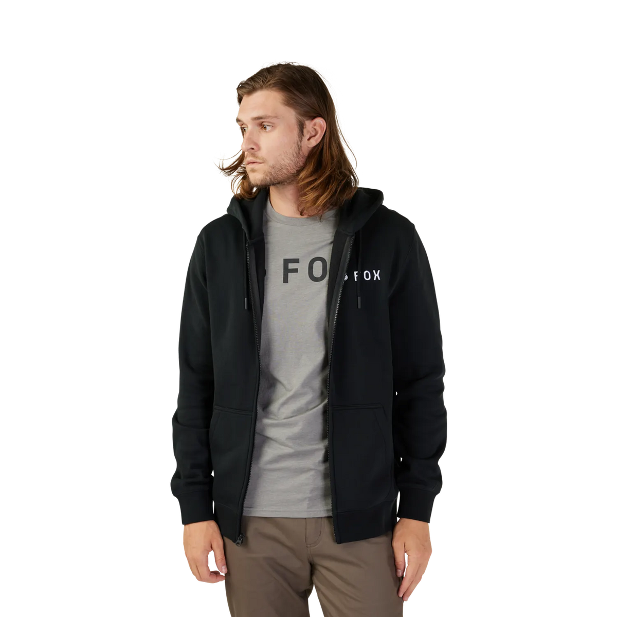 Kapuzenpullover FOX ABSOLUTE ZIP Schwarz