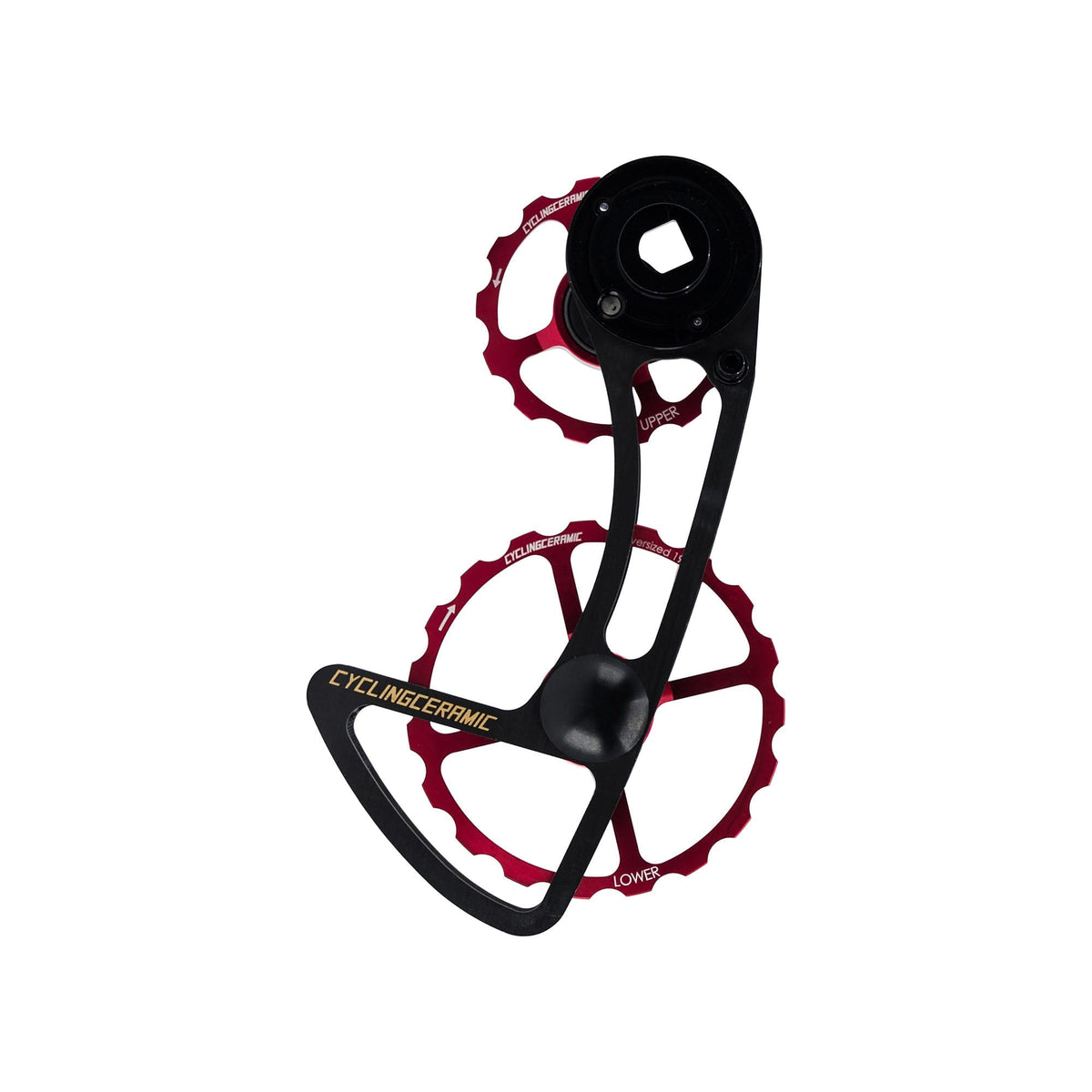 Hinteres Schaltwerk-Käfig 12V CYCLINGCERAMIC 14/19 Sram E-Tap AXS Rot
