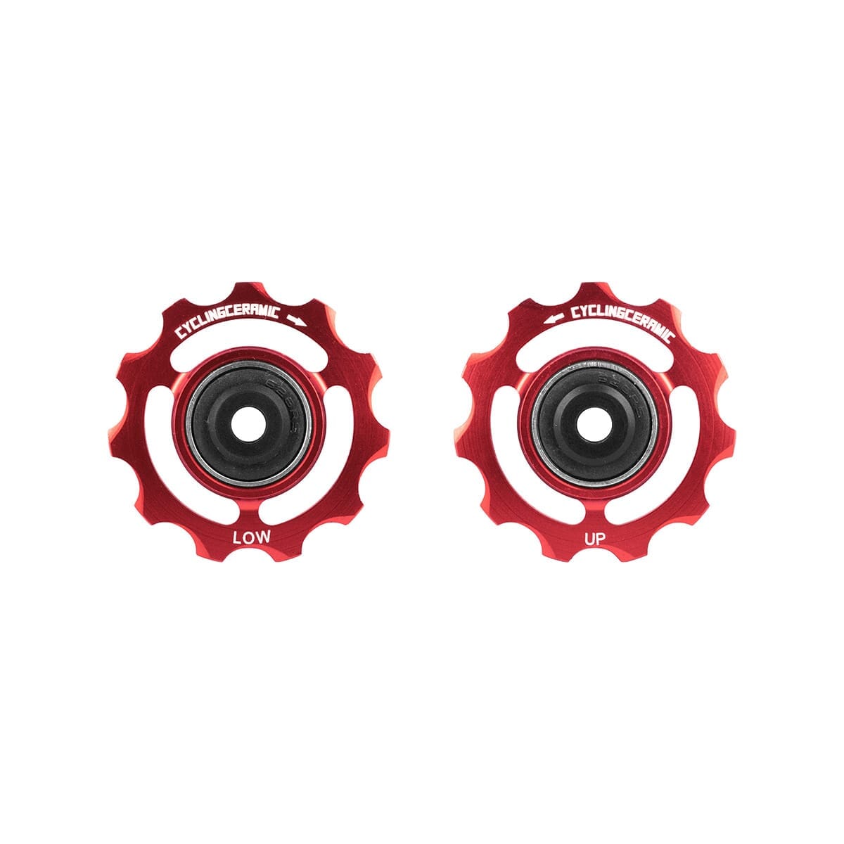 Schaltwerk-Umlenkrollen 12V CYCLINGCERAMIC SRAM RED AXS/FORCE AXS Rot