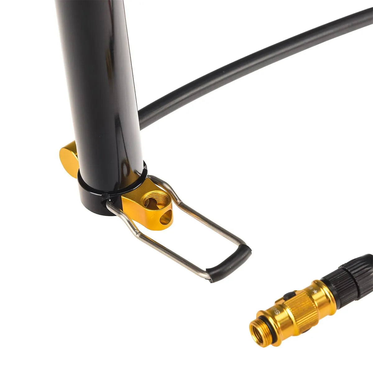 Kompakte Standpumpe LEZYNE MICRO FLOOR DRIVE HP Schwarz