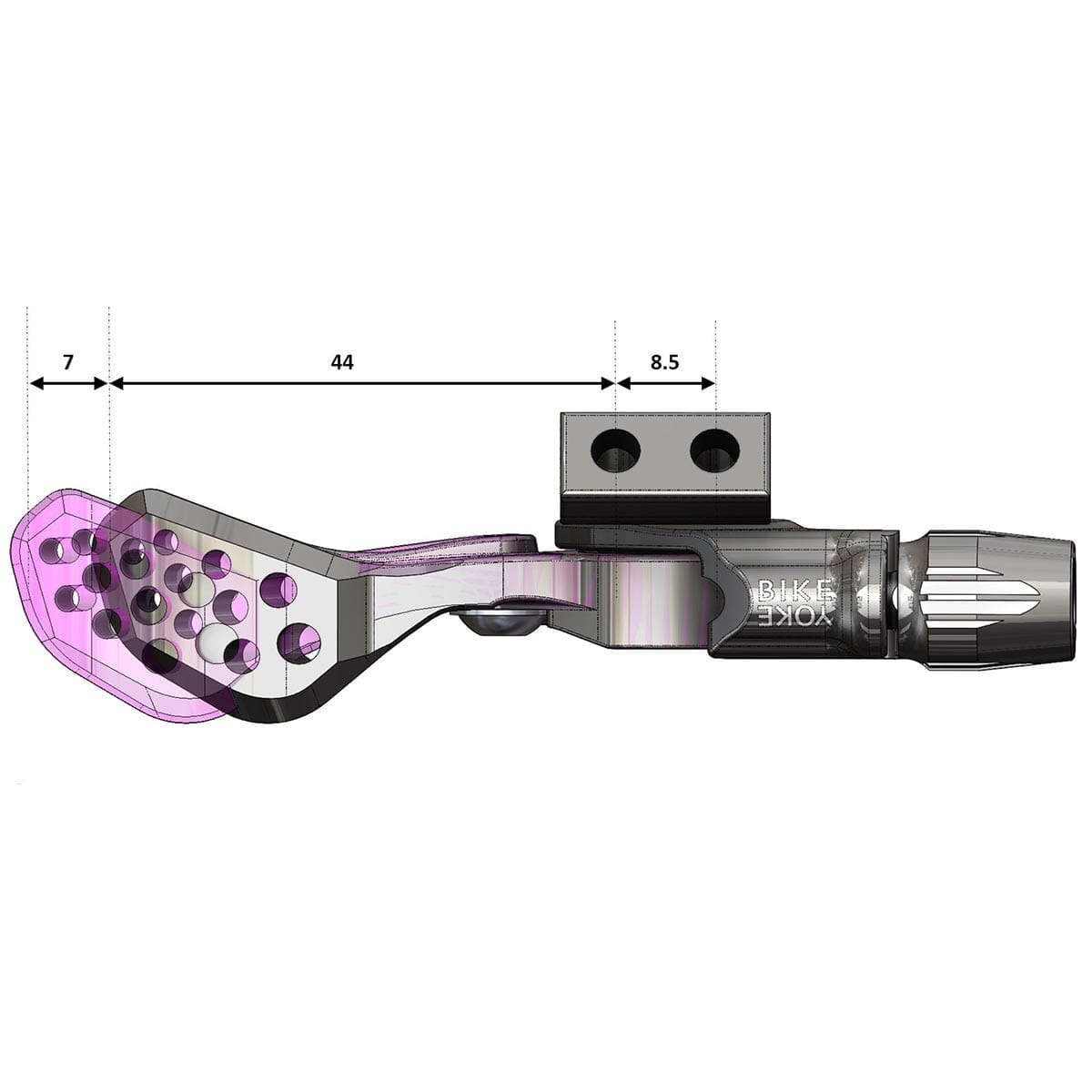Sattelstützensteuerung BIKEYOKE TRIGGY ALPHA Longue ohne Klemme #BY-TRGAL