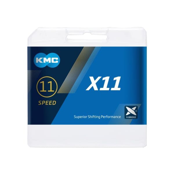 11-fach Kette KMC X11 Silber/Schwarz
