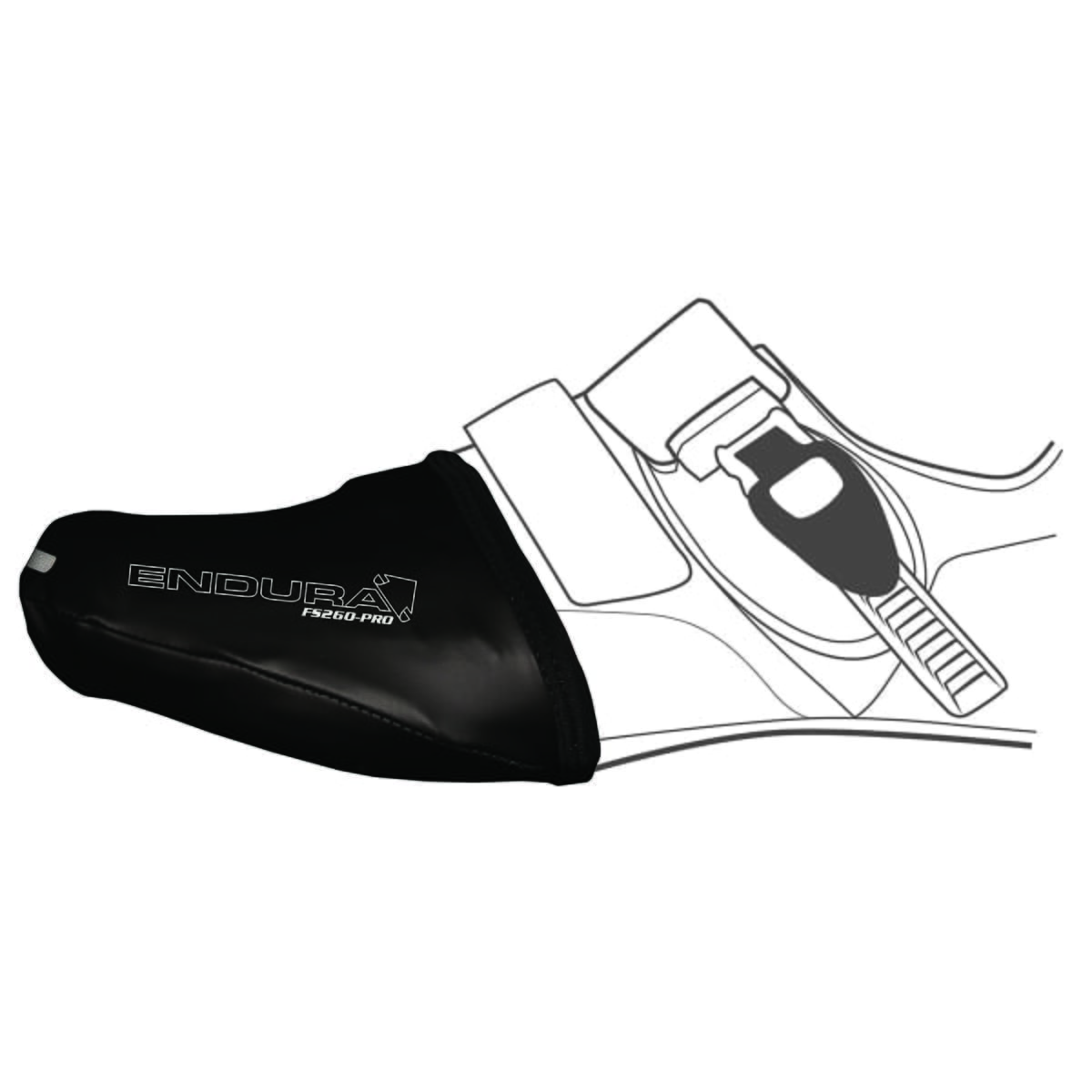 Zehenüberzieher ENDURA FS260-PRO Schwarz