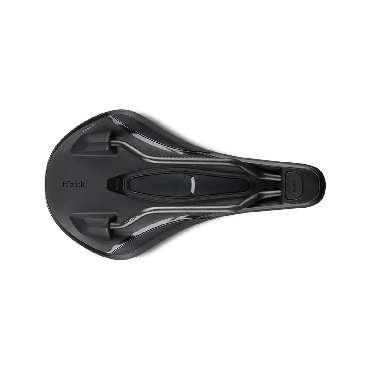Sattel FIZIK VENTO ARGO X3 150 mm Kium-Schienen Schwarz