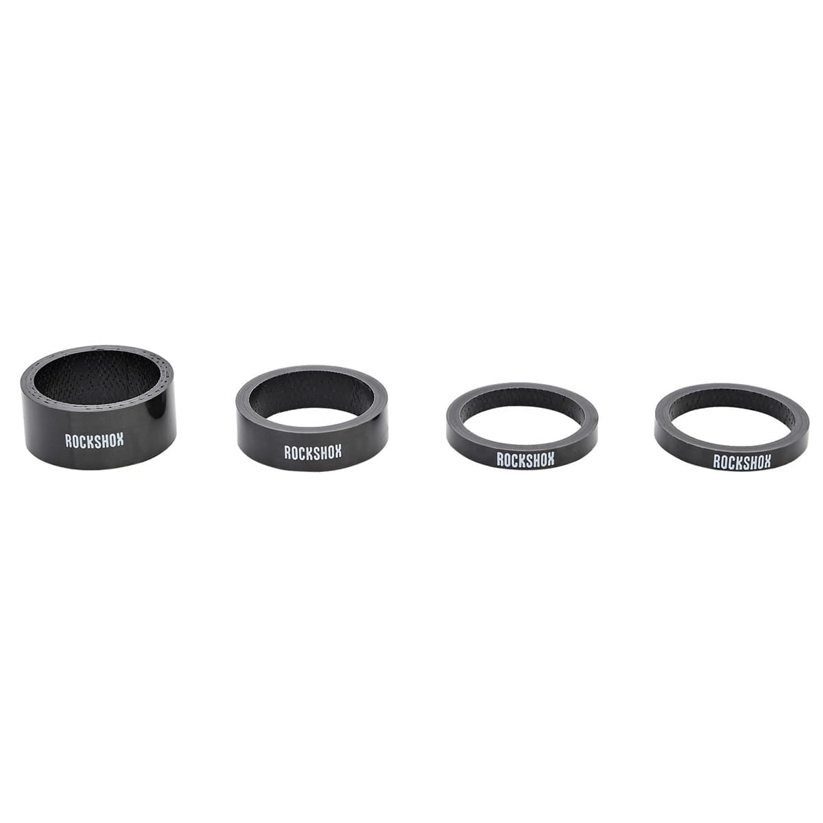 ROCKSHOX UD Carbon 1"1/8 Schwarz/Weiß Lenkerspacer (x4)