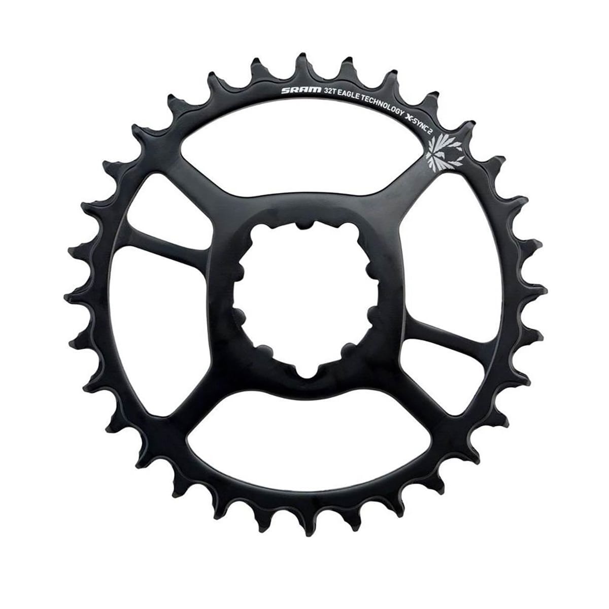 Einfaches Kettenblatt SRAM X-SYNC2 EAGLE BOOST 12V Direct Mount Offset 3mm Stahl Schwarz