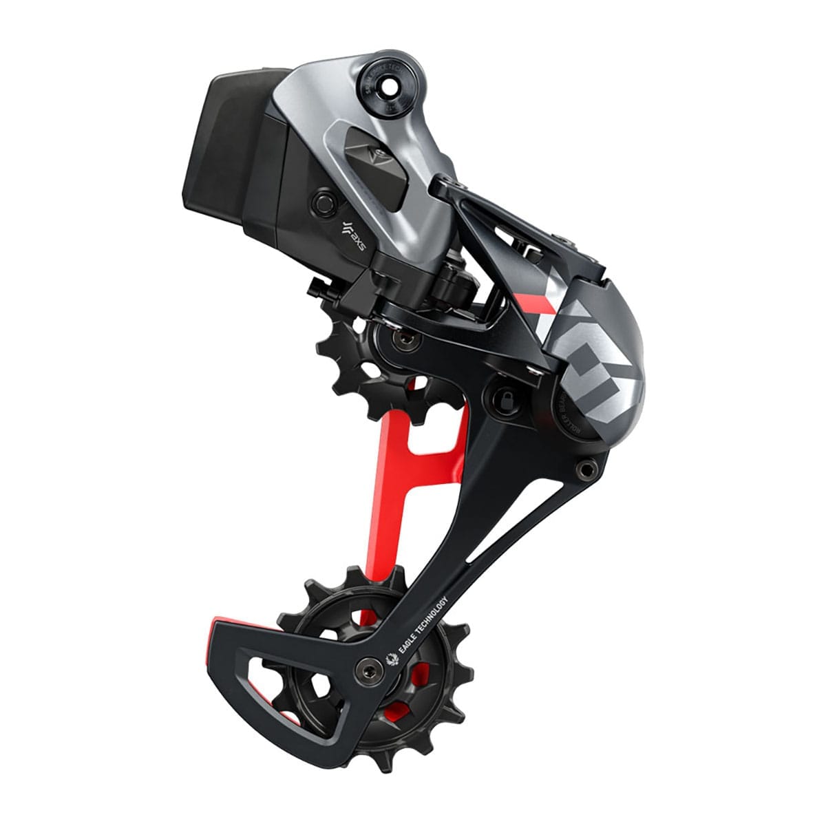 Hinterer Umwerfer SRAM X01 EAGLE AXS 12V Mittlerer Käfig Rot
