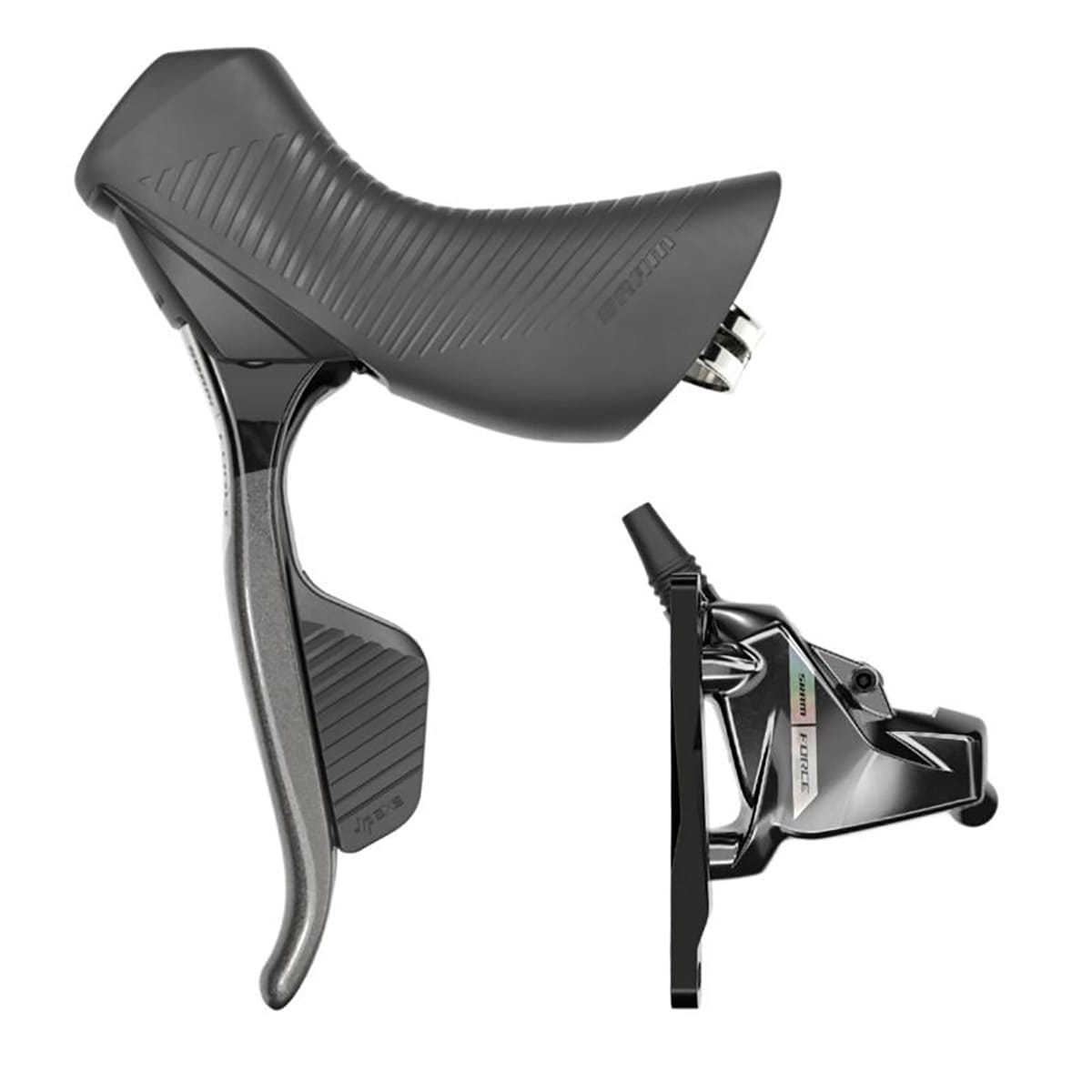 Vollständige Vorderbremse SRAM FORCE D2 AXS HRD Flat Mount ohne Scheibe