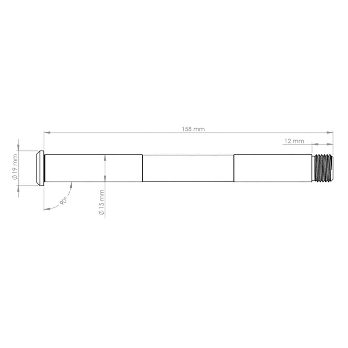 Vorderradachse BURGTEC ROCKSHOX BOOST 15x110 mm