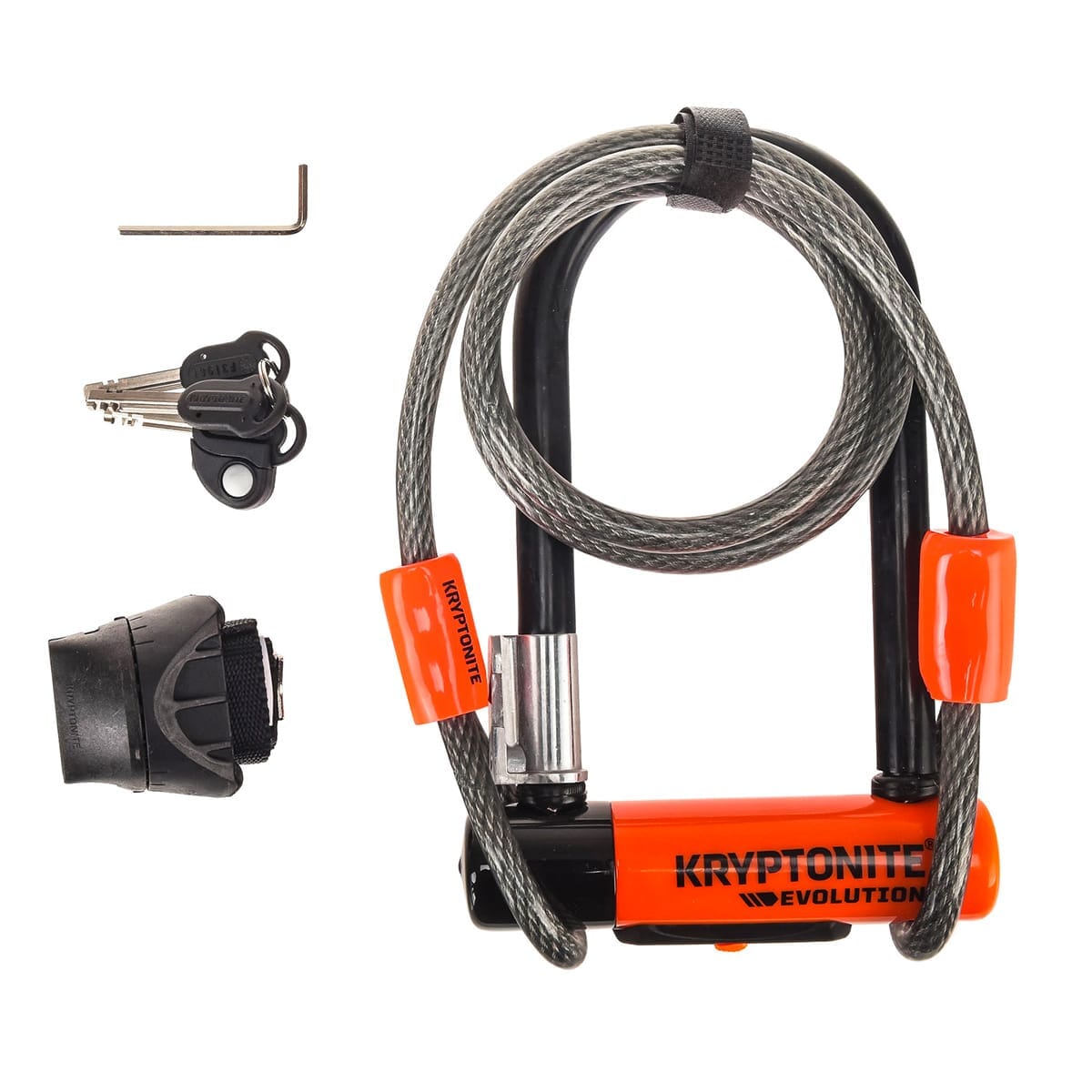 Bügelschloss KRYPTONITE EVOLUTION MINI-7 + FLEX-Kabel