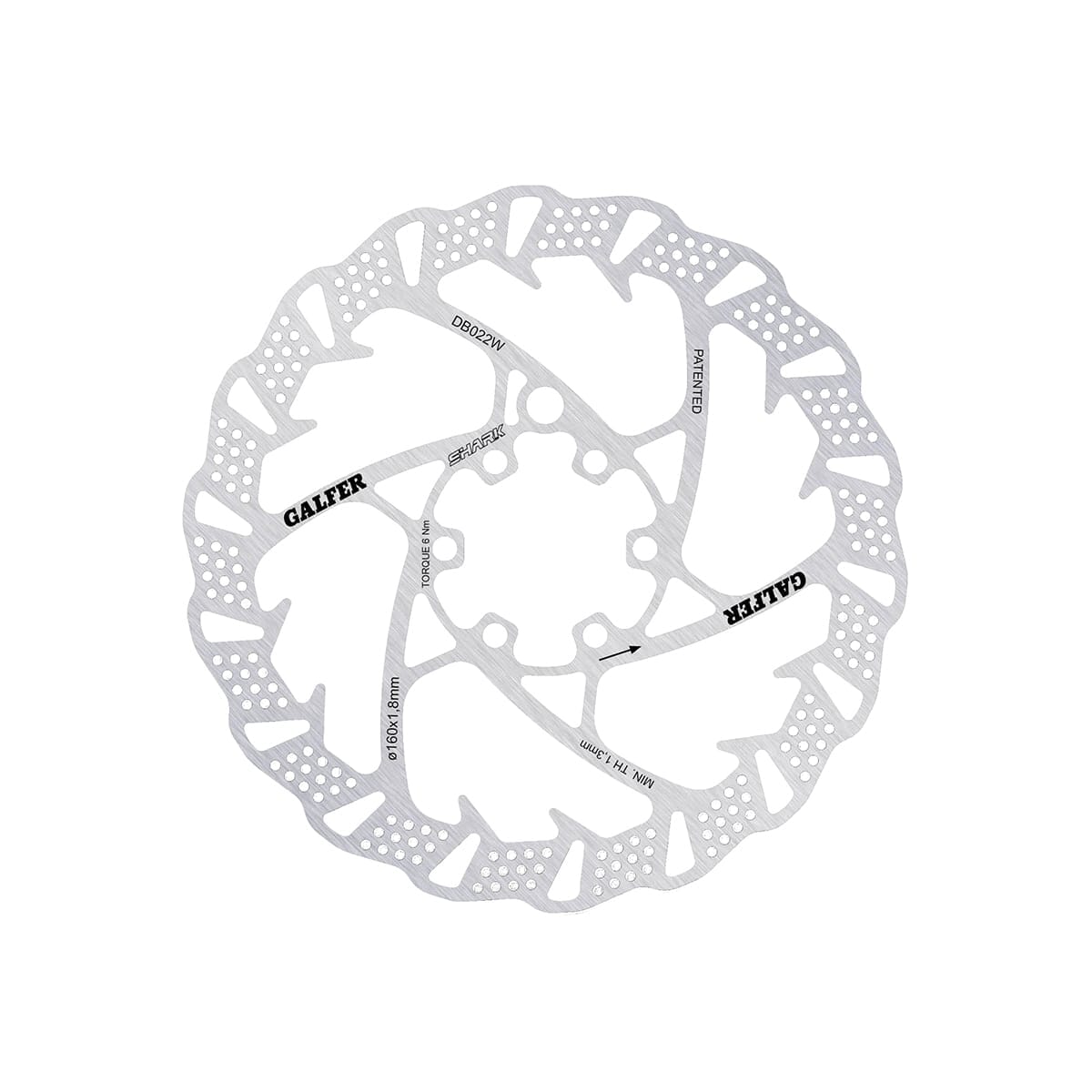 Bremsscheibe GALFER WAVE SHARK 1,8 mm 6 Loch