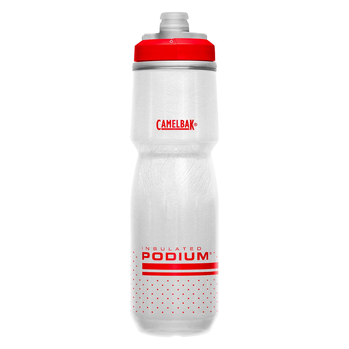 Thermo-Trinkflasche CAMELBAK PODIUM CHILL Weiß/Rot