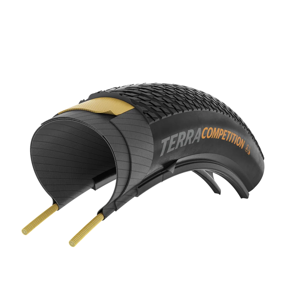 Reifen CONTINENTAL TERRA COMPETITION RACE RAPID 700x40c Tubeless Ready Schwarz