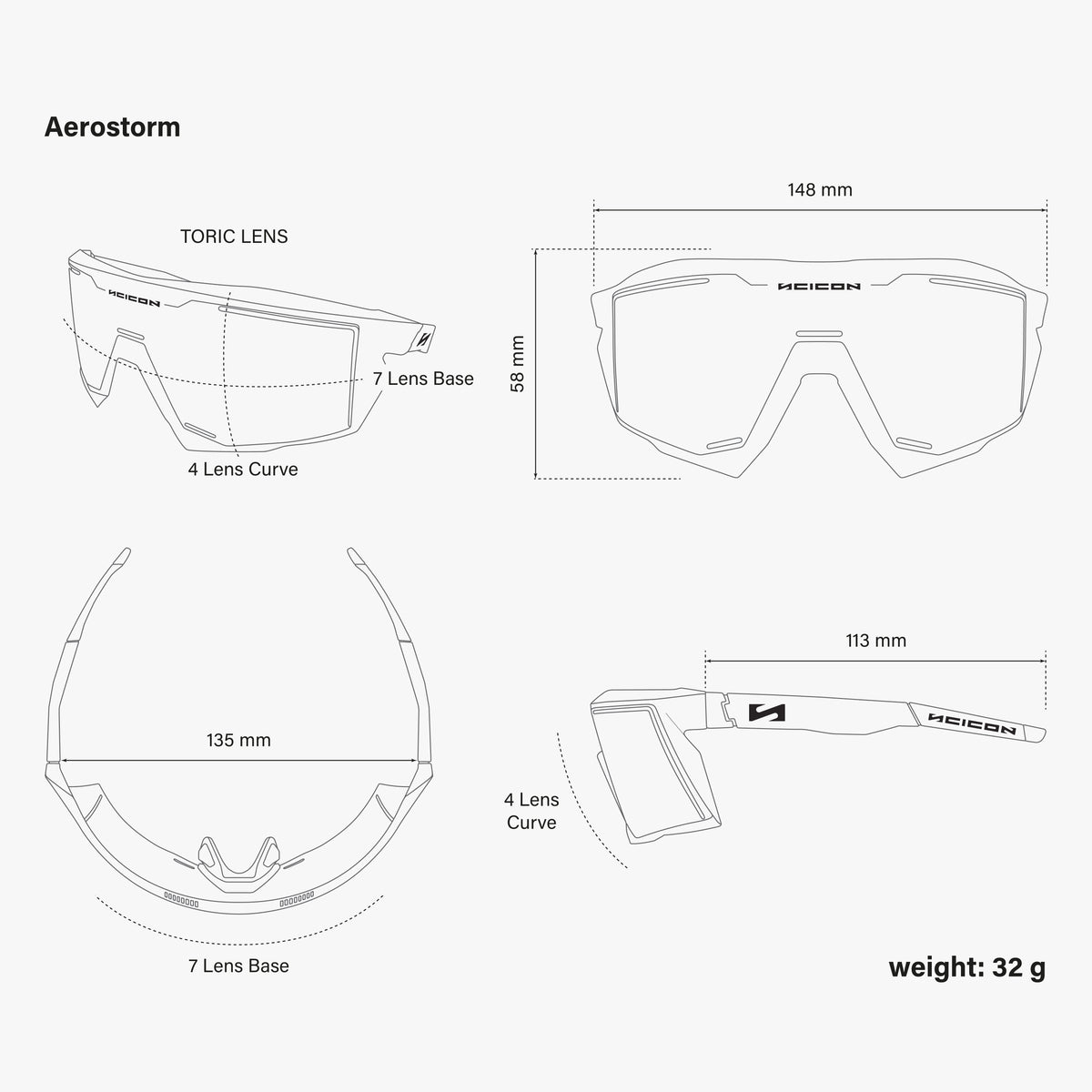 Brille SCICON AEROSTORM Multimirror Gold