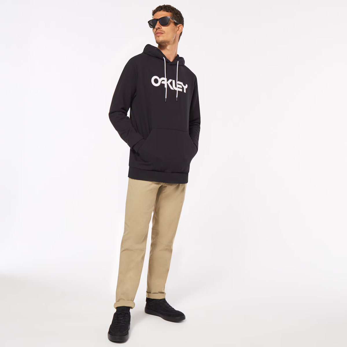 Kapuzenpullover OAKLEY B1B PO 2.0 Schwarz/Weiß