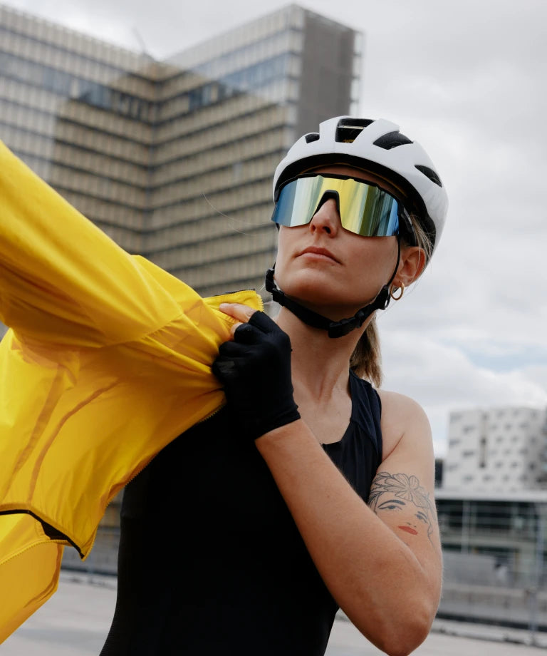Brille MAVIC MVS SHIELD Schwarz Glas Gold/Blue