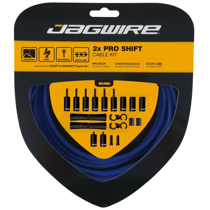 Kabel- und Hüllensatz für Schaltwerk JAGWIRE ROAD AND MOUNTAIN PRO Blau SID