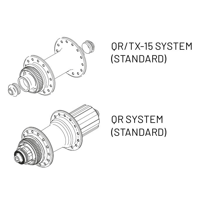Laufradsatz MICHE XM 45 26" Achse 9/15 - 9x135 mm Tubeless