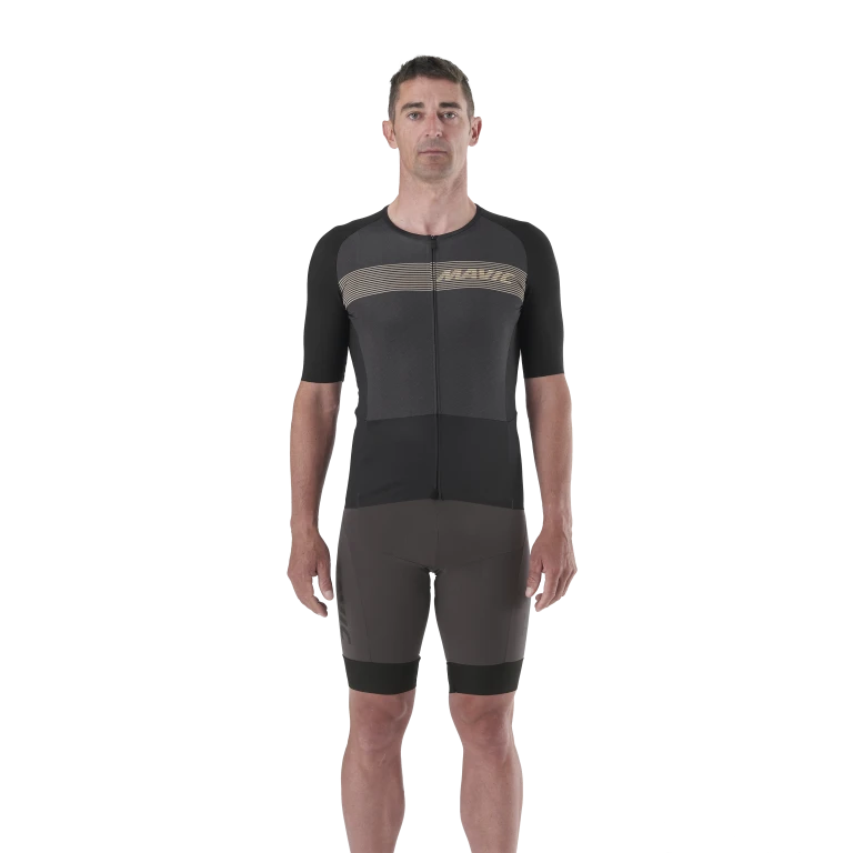 Trikot MAVIC COSMIC Kurzarm Schwarz