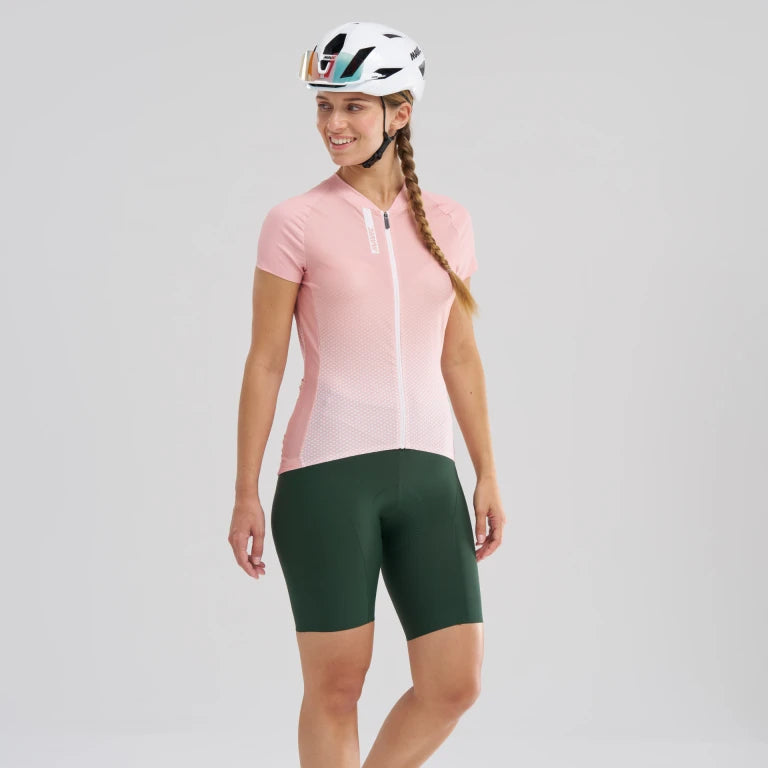 Trikot MAVIC AKSIUM Kurzarm Damen Rosa