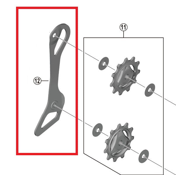 Interne Schaltwerkslasche hinten SHIMANO RD-R9250
