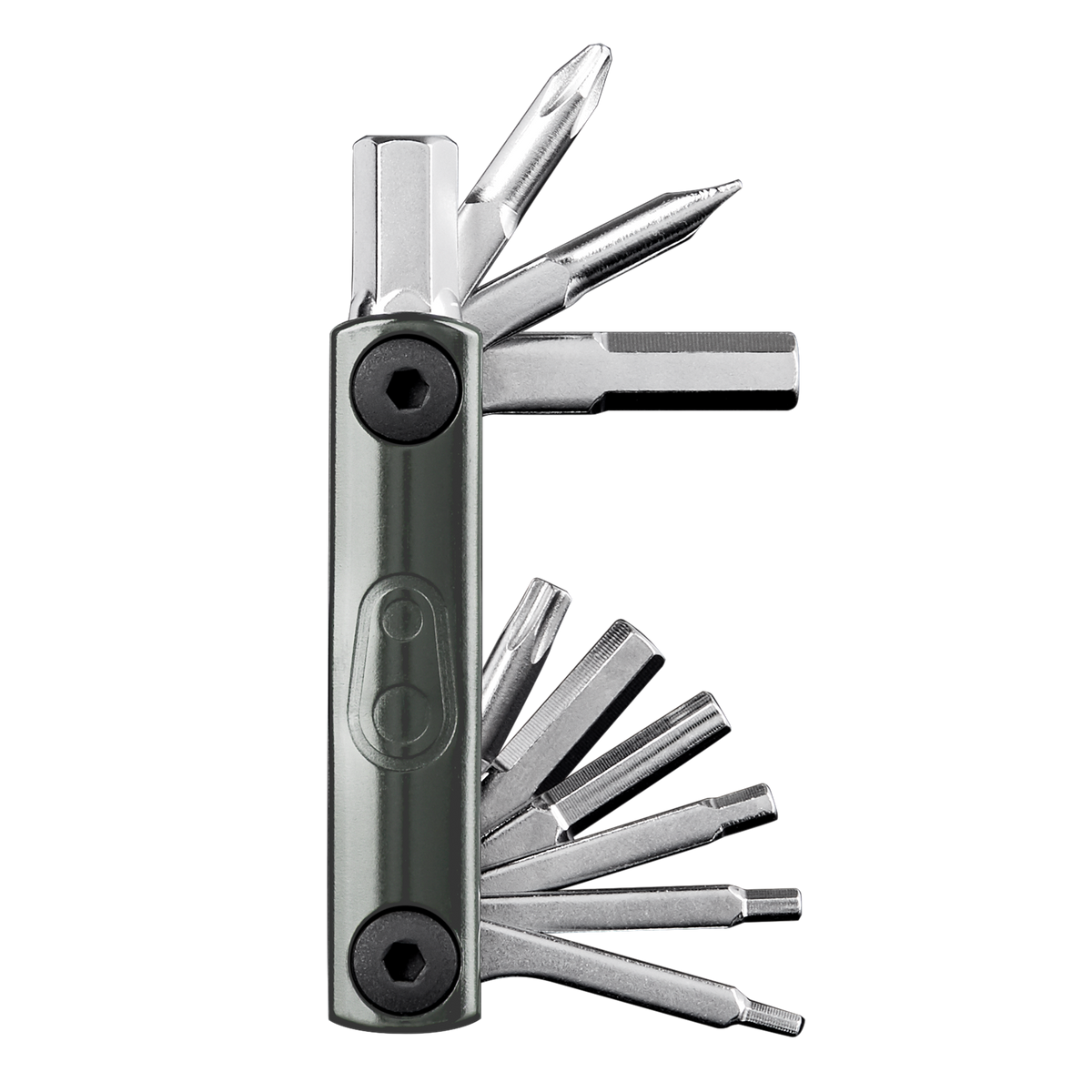CRANKBROTHERS F10+ Multitool – ausgeklappte Werkzeuge