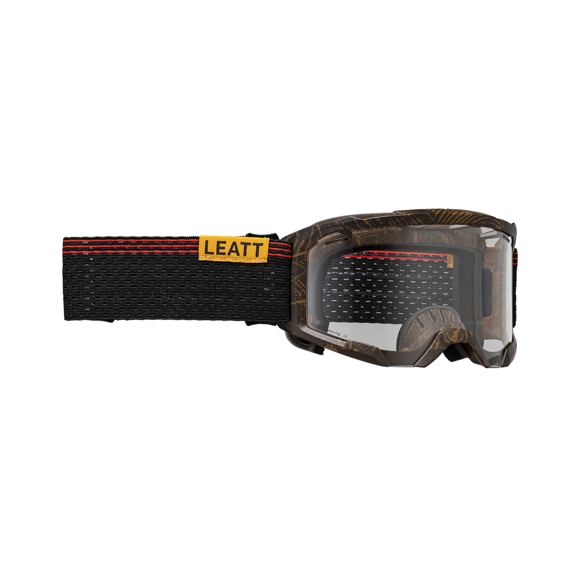 Maske LEATT VELOCITY 4.0 MTB X-FLOW Braun Transparentes Visier