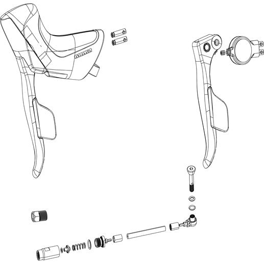 Bremsleitung-Anschlusskit SRAM STEALTH-A-MAGIG für RIVAL/FORCE/APEX ETAP AXS HRD