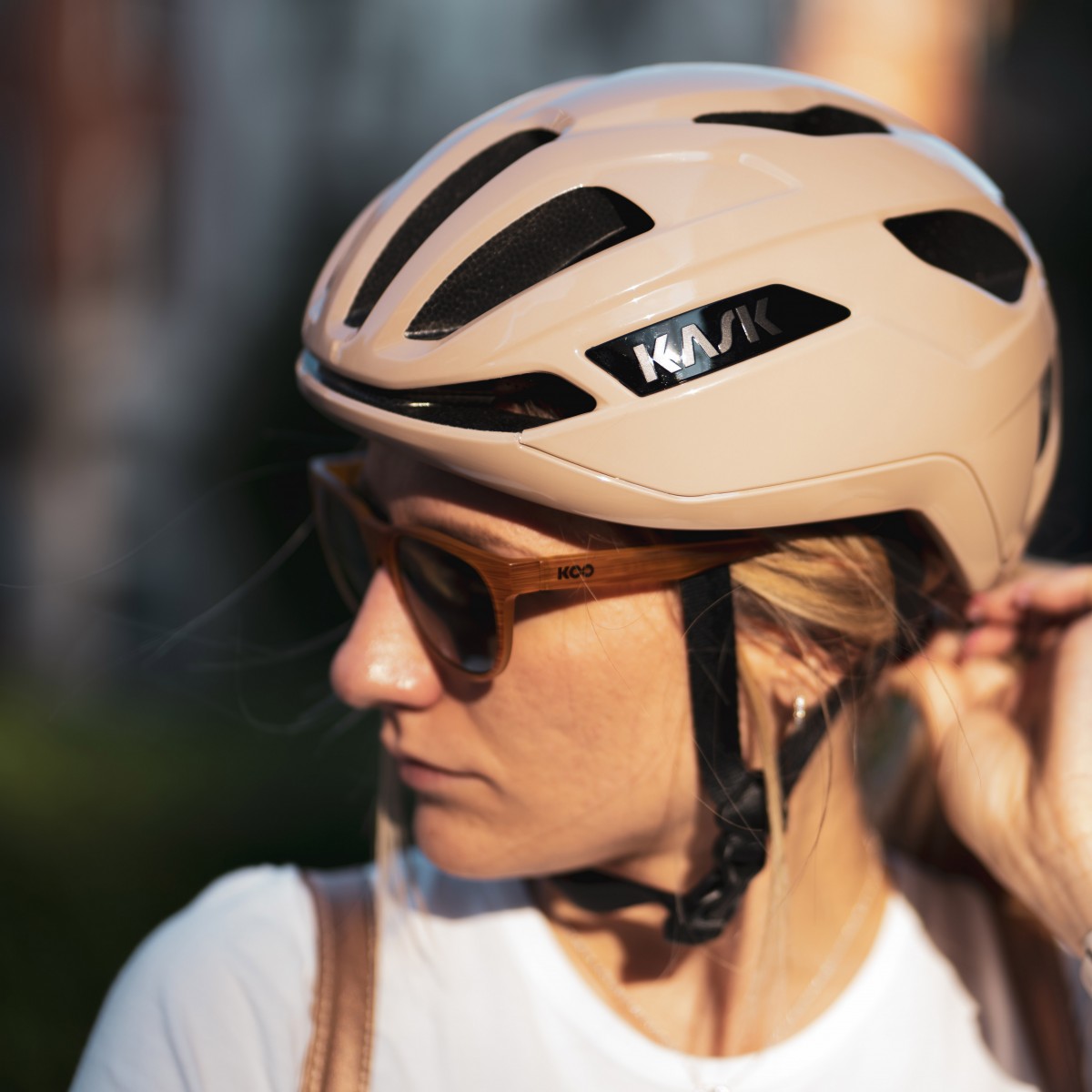 Rennradhelm KASK SINTESI Beige