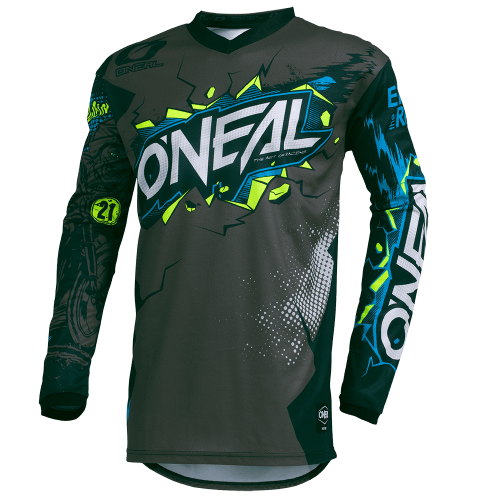 Trikot O'NEAL ELEMENT VILLAIN Junior Langarm Grau