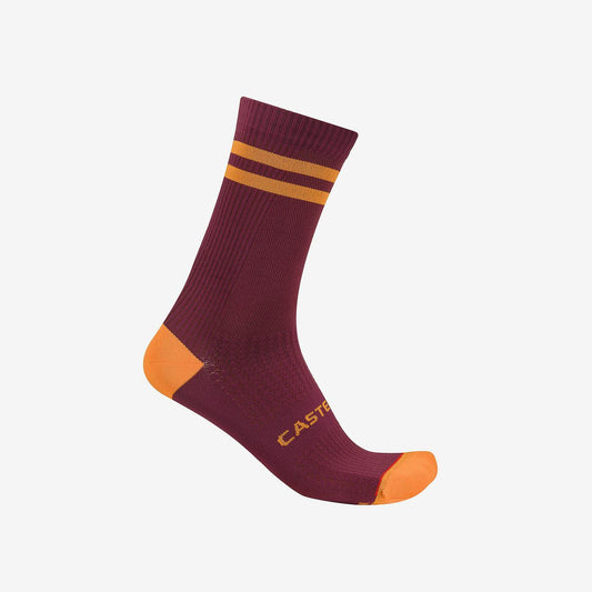 Socken CASTELLI ORIGINALE 18 Bordeaux/Orange