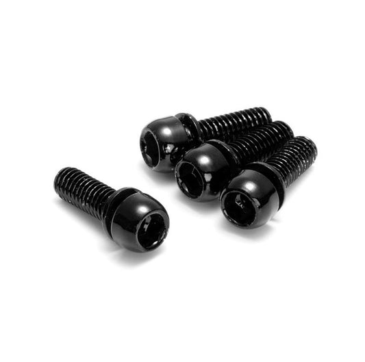 Set 4 Schrauben REVERSE COMPONENTS zur Bremssattel-Befestigung M6 x 18 mm Schwarz