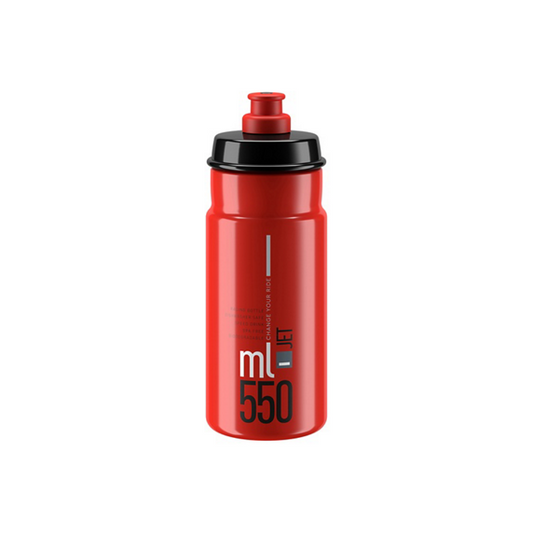 Trinkflasche ELITE JET (550ml) Rot Grauer Aufdruck