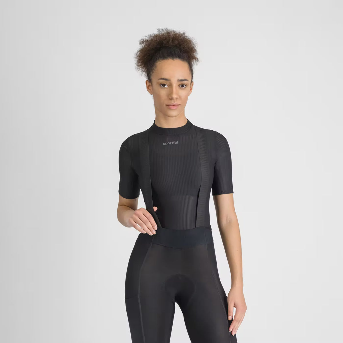 SPORTFUL WINTER Damen-Kurzarm-Unterhemd Schwarz