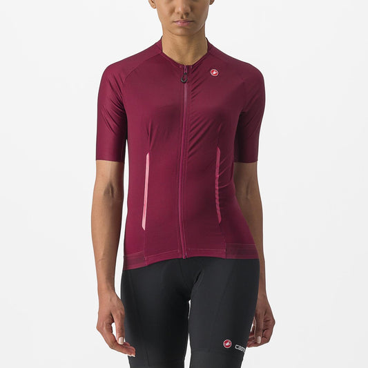 Trikot CASTELLI ENDURANCE W Damen Kurzarm Bordeaux