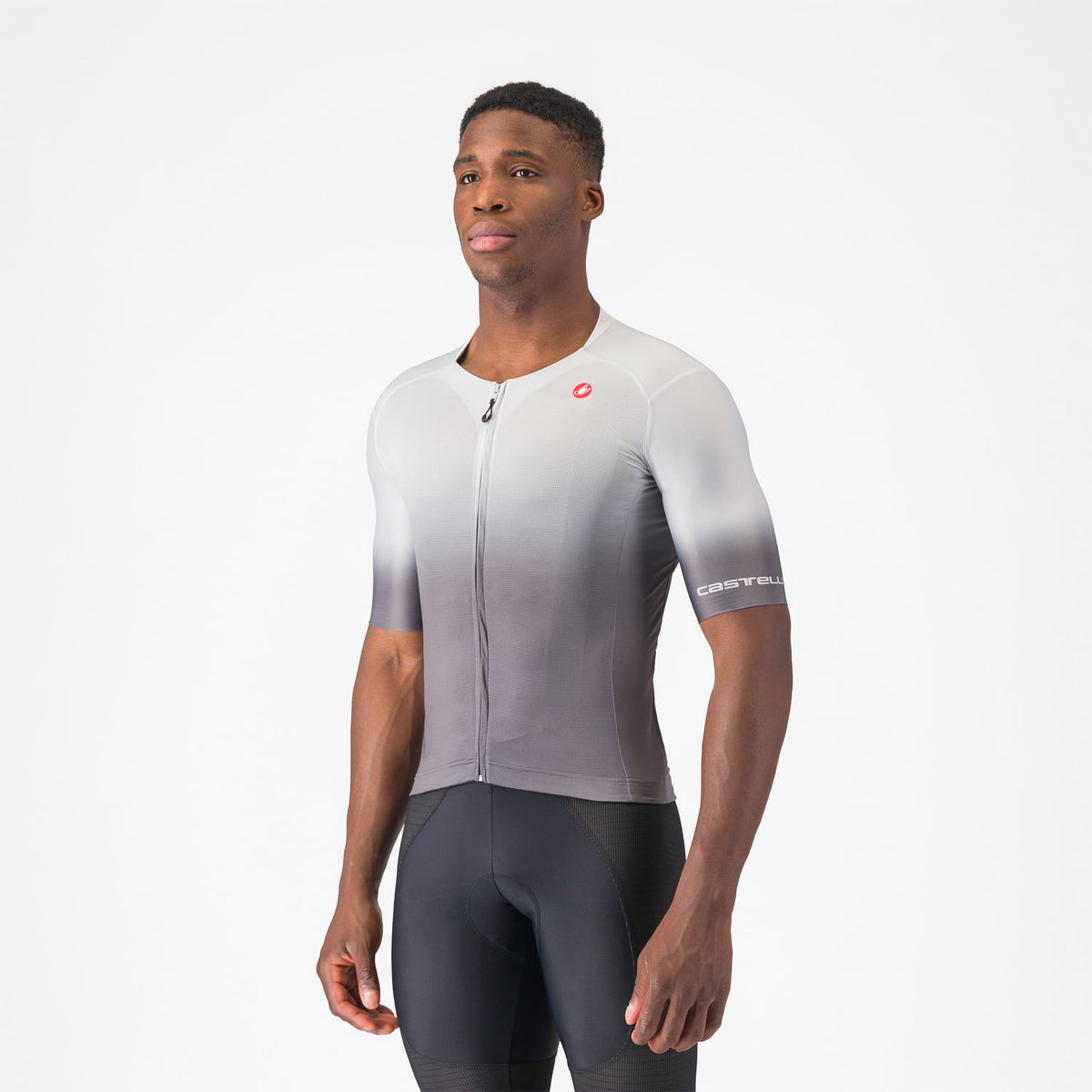 Trikot CASTELLI UPF Kurzarm Grau