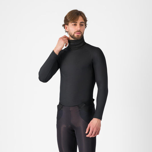 Unterhemd CASTELLI FLANDERS 2 HIGH NECK WARMER Langarm Schwarz