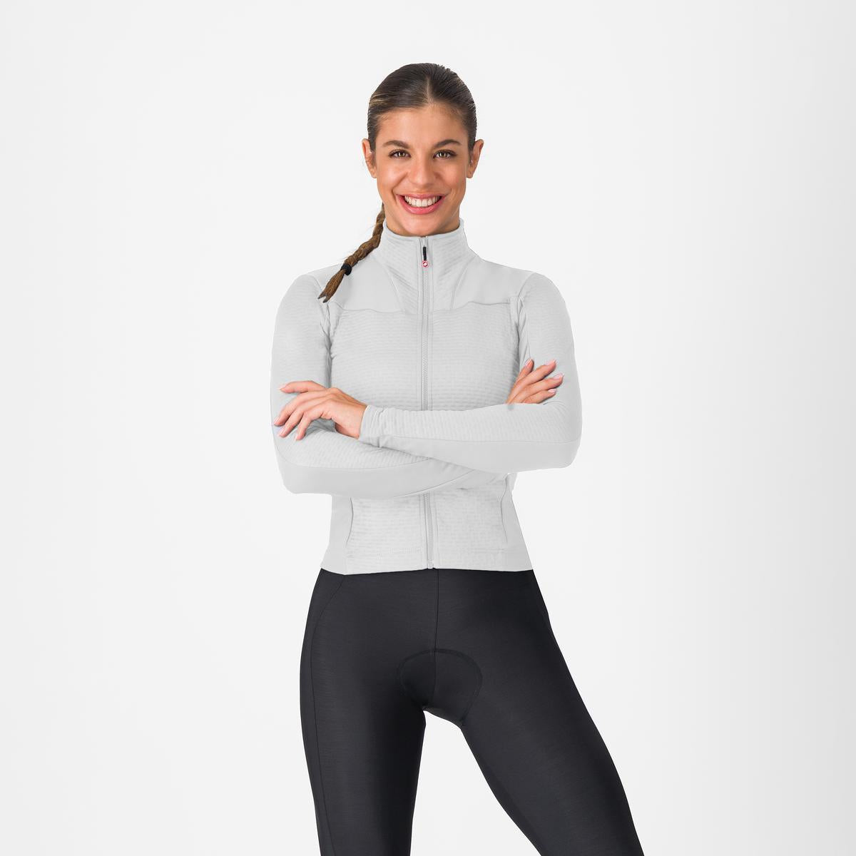 Trikot CASTELLI SFIDA 3 Langarm Damen Grau