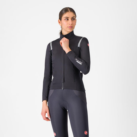 Jacke CASTELLI PERFETTO RoS 3 Damen Schwarz/Schwarz Reflex