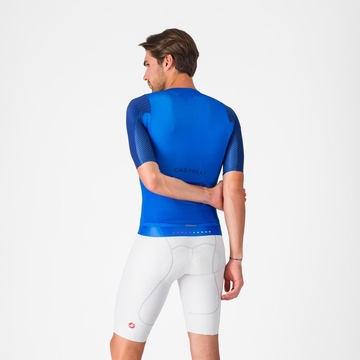 Kurze Trägerhose CASTELLI FREE AERO RACE S Weiß