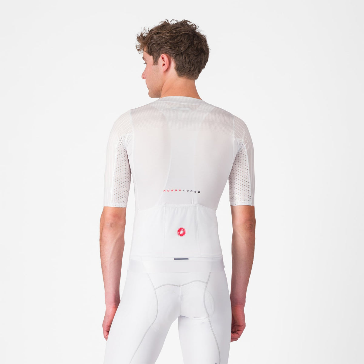 Trikot CASTELLI AERO RACE 8S Kurzarm Weiß