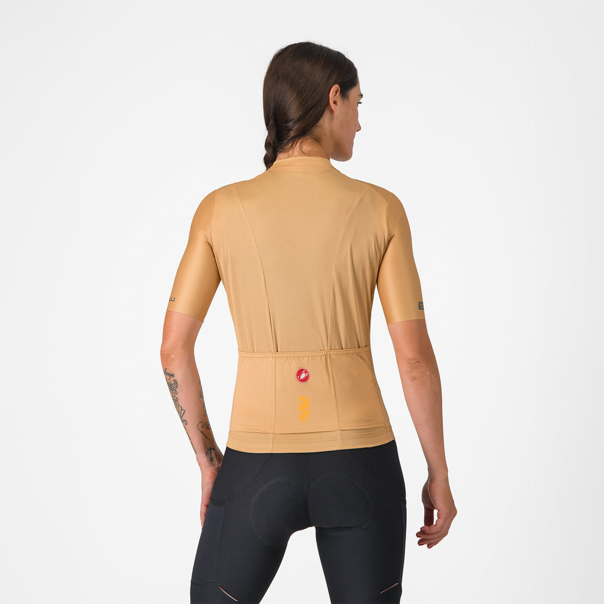 Trikot CASTELLI UNLIMITED Damen Kurzarm Braun
