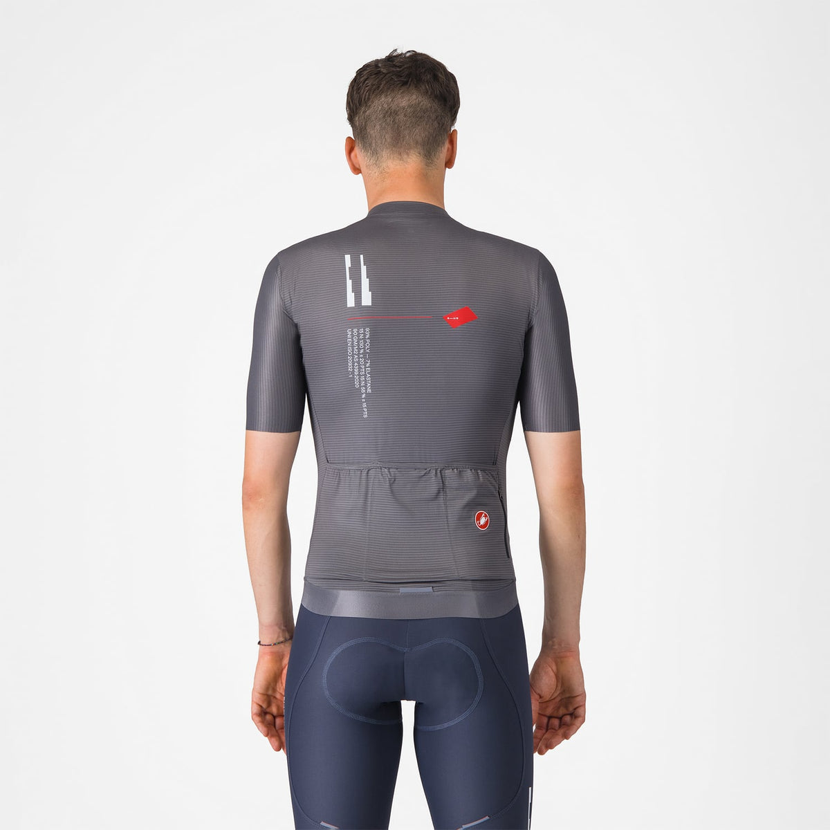 Trikot CASTELLI ESPRESSO R--A/D Kurzarm Rauchgrau