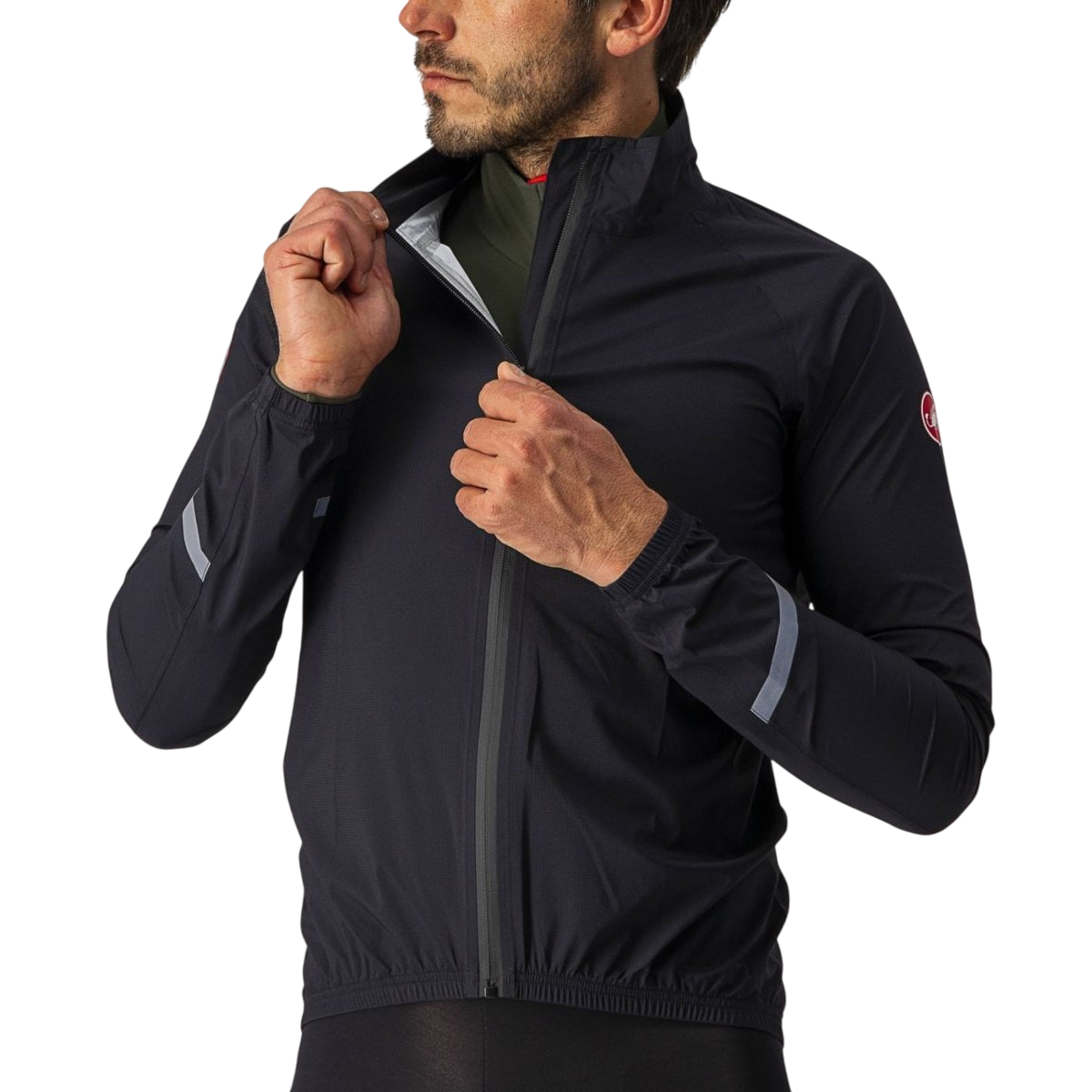 Jacke CASTELLI EMERGENCY 2 RAIN Schwarz