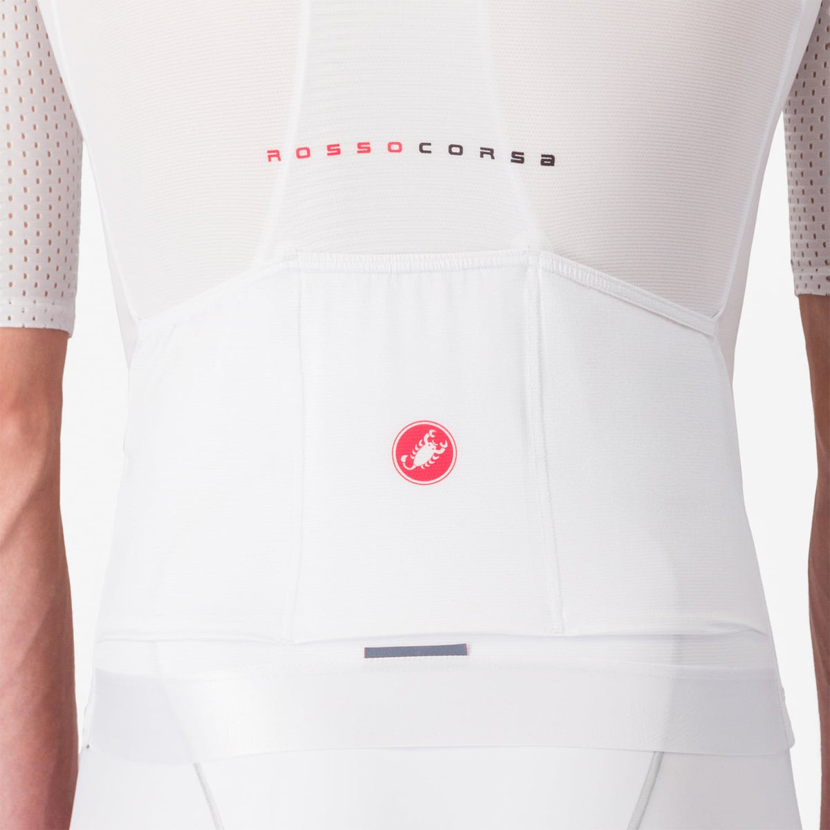 Trikot CASTELLI AERO RACE 8S Kurzarm Weiß