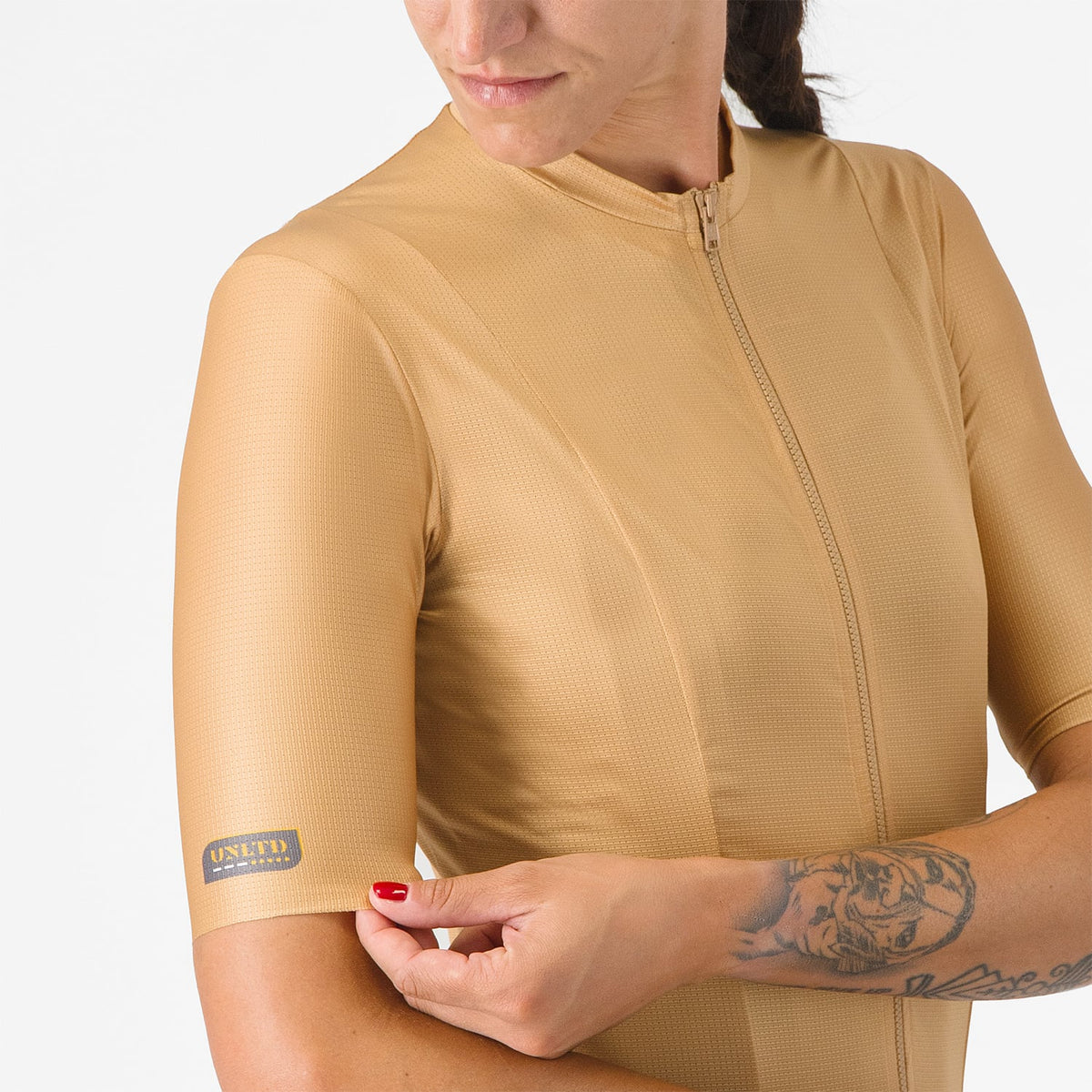 Trikot CASTELLI UNLIMITED Damen Kurzarm Braun